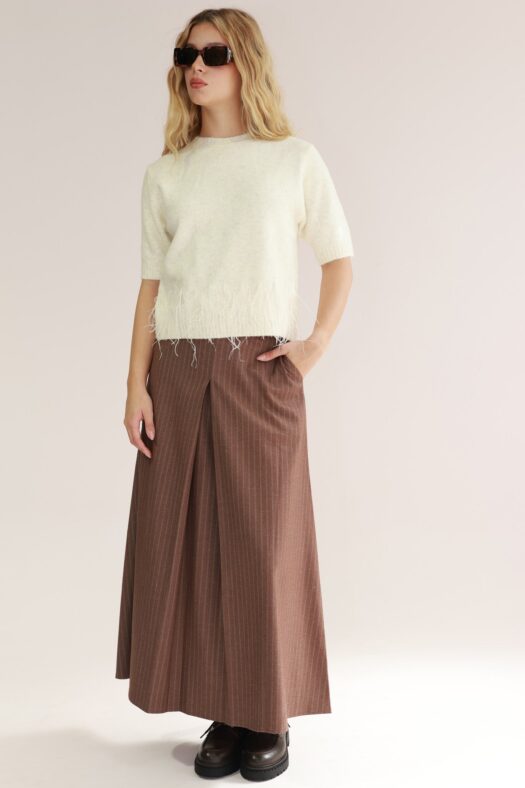 SUIT SKIRT THIN STRIPS