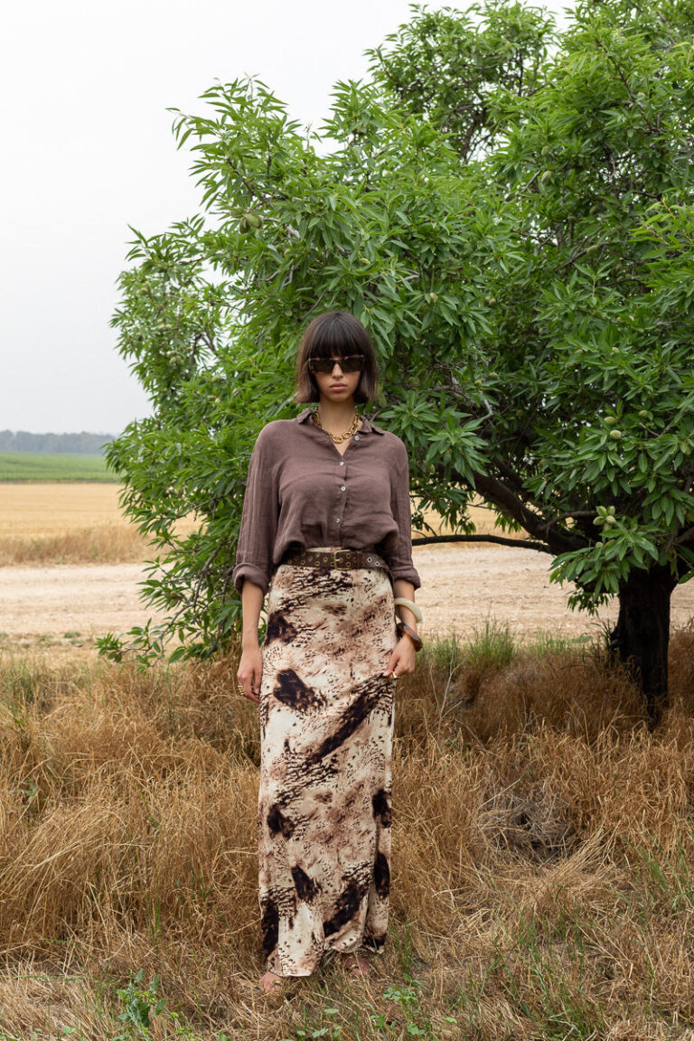 PRINT KAY JERSEY SKIRT