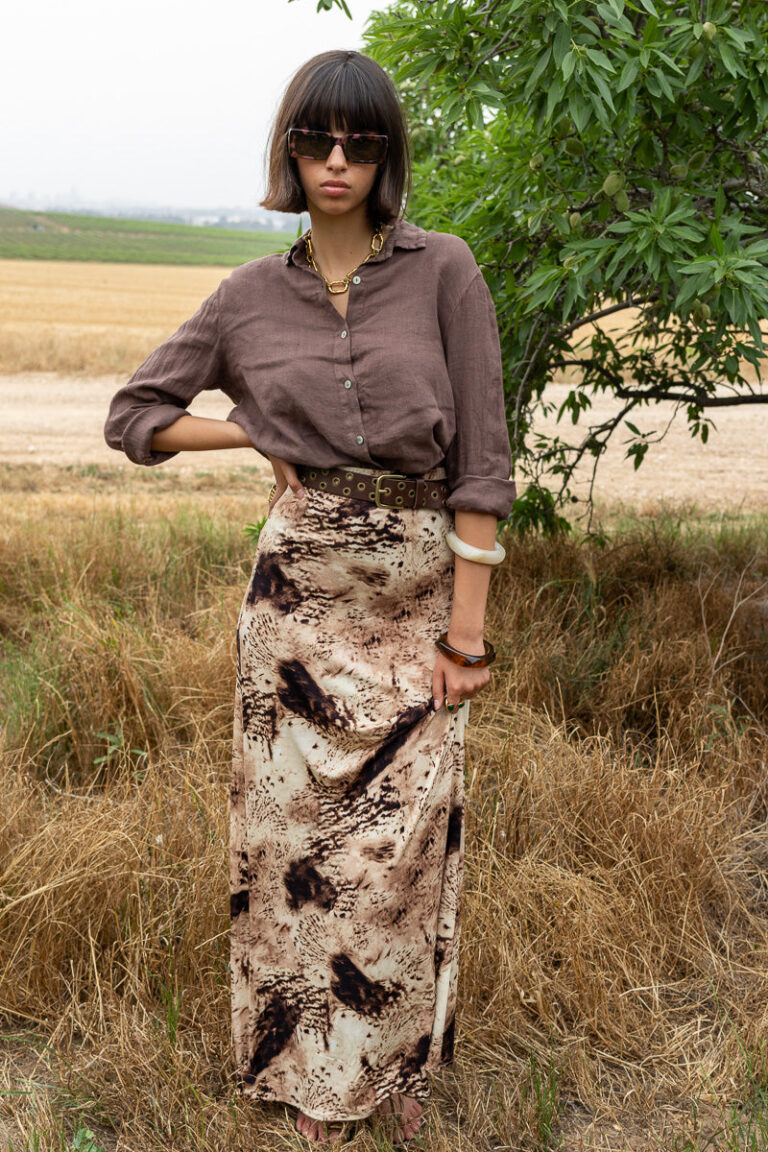 PRINT KAY JERSEY SKIRT