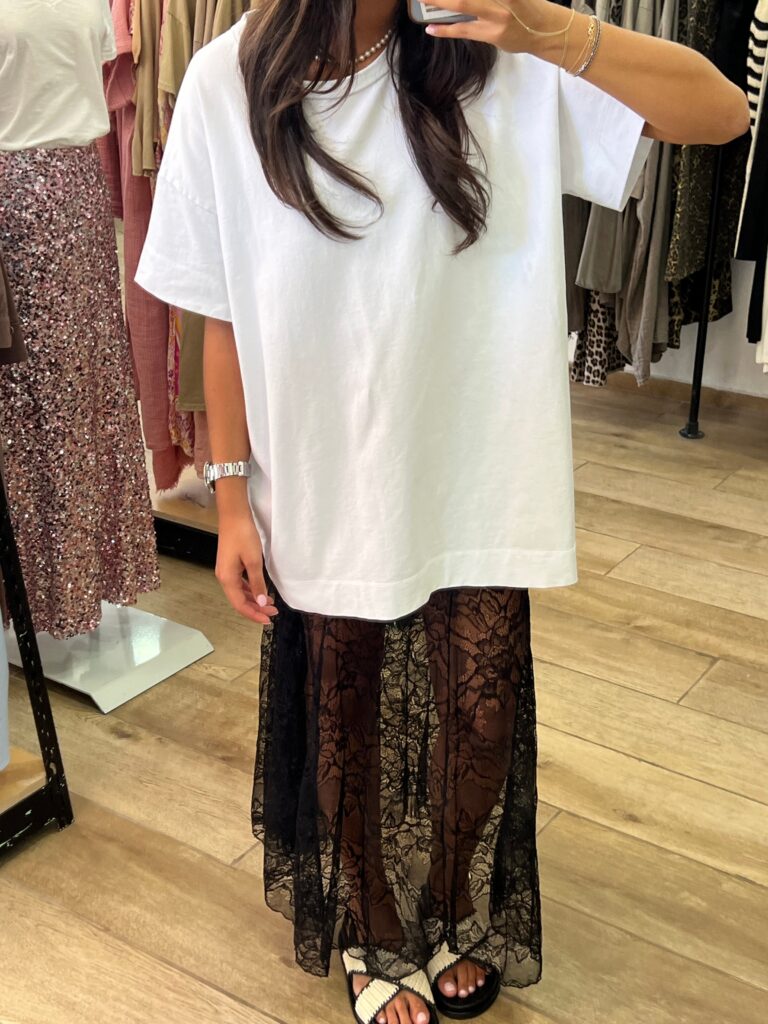 LACE SKIRT TRANSPARENT